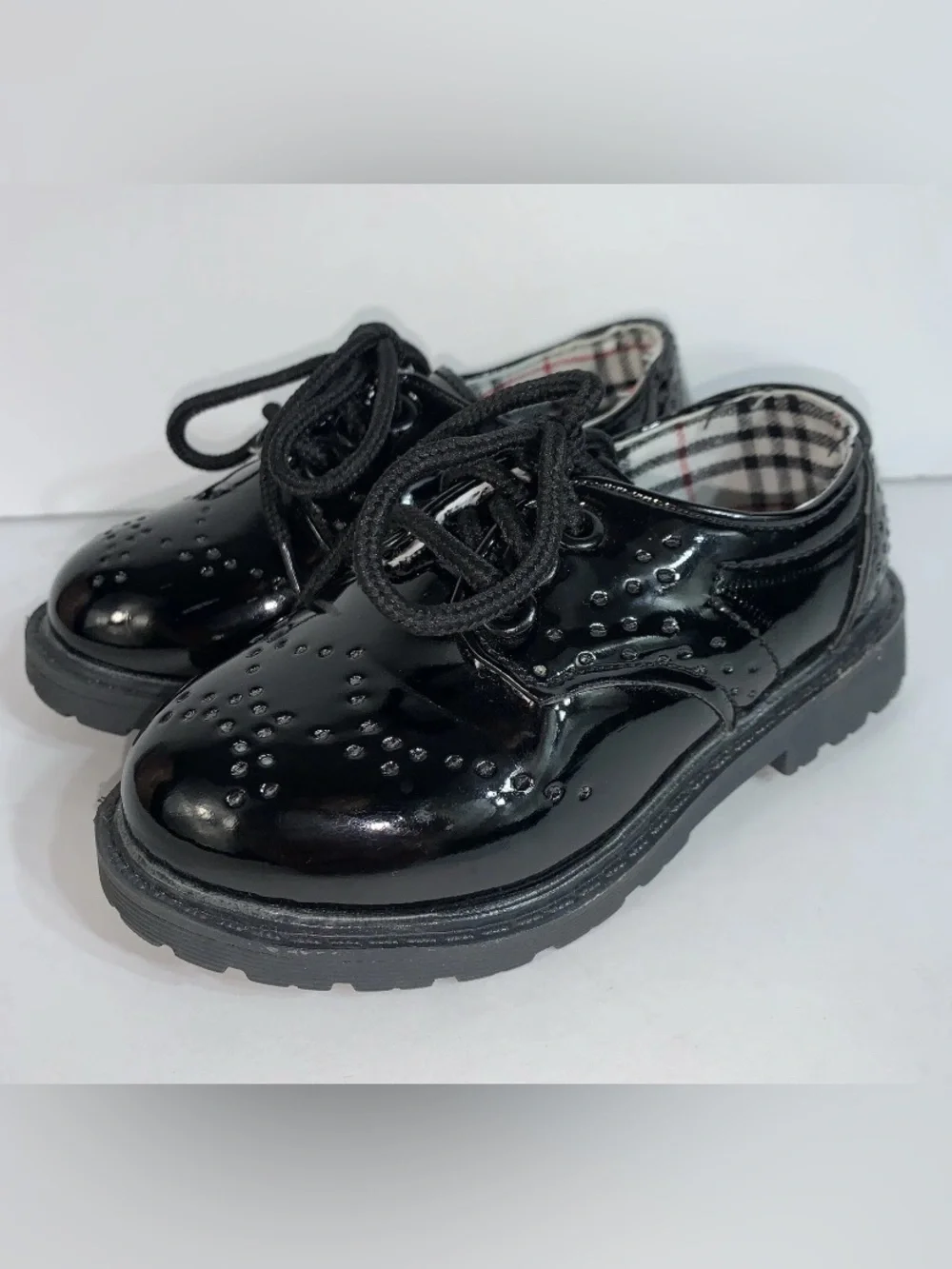 Boy's Girl's Classic Lace-Up Oxford Shoes  School Uniform Flats Loafer 6.5US/23E